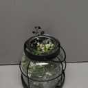 Vintage Glass Farmhouse Vase Rustic Lantern Decor with Plants Flowers Lights Retro Style Vases for Home Decor Floral Arrangement Hostess Gift