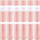 12 Pack 30ml Empty Kraft Paper Tubes Round Kraft Paperboard Jar Containers Cardboard Essential Oil Bottle Tube Box with Lid for Tea Coffee Cosmetic Crafts Gift Packaging - Pink