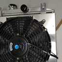 4 Row Aluminum Radiator + Shroud + Fan For 92-00 93 94 95 96 97 98 99 Honda Civic EJ EK EG DEL D15 D16