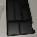 Desk Drawer Organizer, Office Metal Mesh Drawer Divider Organizer Tray with 6 Compartments, Pen Organizer for Desk Drawers Tray Desktop Accessories(COLOR:Black)