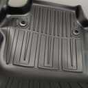 3D Floor Mats for 2012-2018 Ford Focus 3 Heavy Dut, Custom Fit, All Weather Liner Front & 2nd Row Full Set Rubber, Black