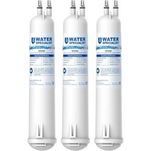 Waterspecialist WS608 Water Filter, Replacement for Whirlpool® EDR3RXD1, 4396841, Everydrop® Filter 3, 4396710, Kenmore® 46-9083, 46-9030, Refrigerator Water Filter, 3 Filters