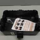 Hrensaw Medium Outdoor Electrical Box(10.6x5.5x4.5inch),Weatherproof Connection Box w/6 Cable Entry,IP54 Waterproof Extension Cord Cover Protect Power Strip,Timer,Plug,Holiday Lights,Black