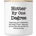 Funny 2025 Graduation Gifts for Her Him Women Men, 10OZ Graduation Candle Decor College Graduations Congratulations Gifts Basket for Nurse Girls Boy Friend Lavender Scented Candle Hotter By One Degree