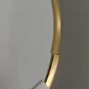 Mr. Pen- Round Dry Erase Board, 11.5 with a Black Dry Erase Marker, Gold Frame, Small White Board