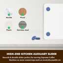 Transparent Acrylic Coffee Maker Slider Tray Slider Tray for Countertop, Compatible with Keurig Single Serve K-Cup Pods Coffee Maker K-Mini & K-Express, Perfect Fit for Single-Serve Machines