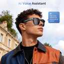 EarlySincere 2026 Ai Smart Glasses for Men Women, 8mp 4k Hd Camera Glasses, 410mah Battery, Supports Photo/Video/Audio Recording, Ai Voice Control, Ai Glasses with Bluetooth Calling(Sunglasses)