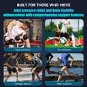 Dual Spring Knee Brace, Breathable & Anti-Slip, Black, M (M)