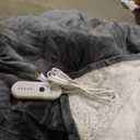 ESTINGO Electric Throw Blanket Heated Blanket Throw with 5 Heating Levels & 4 Hours Auto Off, 50"x60" Heated Throw Blanket with ETL & FCC Certification for Home Office, Machine Washable, Dark Gray