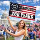 250 Anniversary USA Flag, 3x5 Ft Double-Sided, We The People 1776-2026 USA 250 Years of Freedom Flag, Patriotic Yard & House Banner for 4th of July