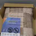 GarveeHome Brown Checkered Rug 57 Area Rugs for Living RoomGeometric Tan Brown Print Non-Slip Washable Rug Soft Low-Pile, Neutral Modern Farmhouse Rugs for Bedroom Dining Room Office