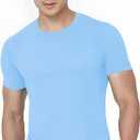 2 x Light Blue Super Hero Fabric Eye Mask - 2.87" x 8.25" - Durable, Comfortable & Perfect Fit - Ideal for Parties, Cosplay & More