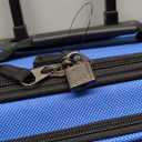 U.S. Traveler Rio Softside Expandable Carry-on Rolling Luggage, Royal Blue, 2 Wheel Set