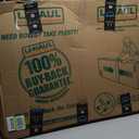 ALPHA CAMP Stadium Seat Chair for Bleachers with Back & Arm Rest (Black Grey-2pcs)