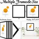 20x20 Picture Frame Set of 4, Black 20 x 20 Frame High Transparent Wall Gallery Poster Canvas Photo Frames for 20 by 20 inches