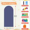 Arch Magnetic Wall Decal 39.3x17.5 Inch Magnetic Chalk Board Sticker Magnet Chalkboard for Wall Peel and Stick Self Adhesive Blackboard Multifunctional for Playroom Home Office