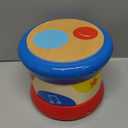 Hape Baby Drum | Colorful Rolling Drum Musical Instrument Toy for Toddlers, Rhythm & Sound Learning, Battery Powered (E0333)