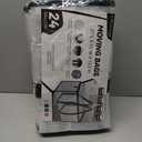 16 Pack Extra Large Heavy Duty Moving Bags, Clear Storage Bins with Lids, Reinforced Handles & Heavy-Duty Zippers Moving Boxes Storage Bags Totes for Clothes Packing, Dorms, College Supplies, Clear