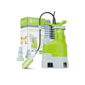 Green Expert 1.5HP Submersible Sump Pump High Flow 5000GPH 25ft Power Cord Manual Automatic On/Off for Water Removal from Basement Sump Pit Pools Hot Tub Spas Garden Pond