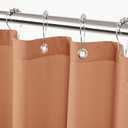 Felisa Mocha Mousse Fabric Shower Curtain Liner with 3 Large Magnets, Waterproof & Soft Cloth Shower Curtain Liner,Washable Shower Curtain for Bathroom,72 x 72 inches,Cortinas de Bao