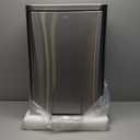EKO Madison Brushed Stainless 50 Liter/13.2 Gallon Step Trash Can with Inner Liner - Fingerprint Resistant Finish (50L)
