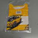 Boys Short Sleeve T Shirts Kids Crewneck Summer T-Shirts Toddler Graphic Tees Casual Soft Cool Tops 3-8 Years (Yellow)