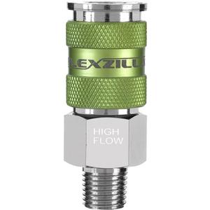 Flexzilla Pro High Flow Coupler, 1/4" Body, 1/4" MNPT - A53426FZ