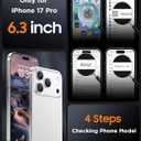 SPIDERCASE for iPhone 17 Pro Case, Magnetic Translucent Matte Case with 2PCS Tempered Glass Screen Protector Slim Phone Case for iPhone 17 Pro 6.3'', Black