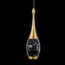 CHYING LED Pendant Light Kitchen Island Bubble Crystal Pendant Lighting Gold Mini Hanging Light Fixture for Dining Room Bathroom Bedroom Bar 6000K