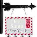 K&K Interiors 13 Inch Dear Santa LED Postcard Cutout Arrow Replacement