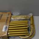 HAITRAL 10x7 FT Backdrop Banner Stand,Square Wedding Arch Balloon Metal Frame,Heavy Duty Background Stand Kit,Adjustable Photo Backdrop Stand for for Parties Birthday Video Studio - Gold