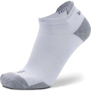 Balega Hidden Contour Impact Resistant/Cushioning Performance No Show Athletic Running Socks for Men & Women (1 Pair) (Medium, White)