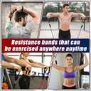 Resistance Bands with Handles, 5-Level Exercise Bands with Handles, Resistance Bands for Men and Women, Exercise Bands for Full-Body Training, Fitness, Physical Therapy, Workout Bands at Home, Gym