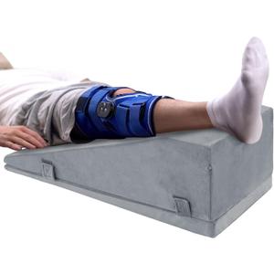 ROYALAY Leg Elevation Pillows for After Surgery, Adjustable Height Knee Surgery Recovery Equipment, Knee Replacement Recovery Aids for Hip Ankle Pain Relief Patent Pending, Single Leg, 29.5inx13inx10in