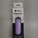 DIGGS Dog Poop Bag Dispenser for Leash - Premium Dog Waste Bag Holder with Easy One-Hand Dispensing (Lilac)