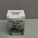 L LIKED 150 Assorted Flat Striped Coin Wrappers & 4 Coin Sorters Tubes, Color-Coded Coin Counters, Easy to Load