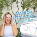 Trendy Premium Reading Glasses for Women Oprah Style Computer Readers Anti Blue Light with TR90 Unbreakable Frame (2007 Black + Tortoise)