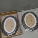 2 Pack 5x7inch Vintage Oval Picture Frame Photo Frame Table Top Display and Wall Hanging Home Decor, Old Fashioned Photo Gallery Art Decor
