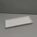 White Bathroom Tray - 12x5'' Resin Tray for Bathroom Countertop, Kitchen Vanity Tray & Dish Soap Tray for Kitchen Counter - Ideal Also as Jewelry, Perfume & Napkin White Vanity Tray