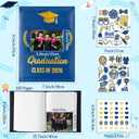 R HORSE Class of 2026 Graduation Photo Album Holds with Stickers, 200 Pocket 4 x 6 Inch Memory Photo Books, 2026 Graduation Leather Album with Front Window, DIY Craft College High School Graduate Gift