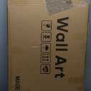 Framed Vertical Colorful Forest Living Room Wall Art, Large Tree & Path Picture Artwork for Walls, Farmhouse Landscape Vertical Canvas Print for Office Kitchen Foyer Stair Hallway Wall Decor, 20x40 In