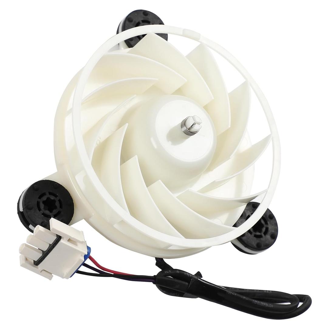 WR60X35365 Freezer Evaporator Fan Motor for GE Refrigerator, Replaces WR60X27189 Refrigerator Evaporator Motor, DC12V 2.5W Freezing Fan