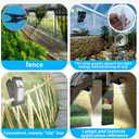New Enhanced 73 LED Outdoor Solar Clip Light, Portable Lighting with Motion Sensor, Waterproof Solar&USB Powered Courtyard Atmosphere Decorative Lights,3 Modes Path Light.