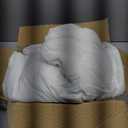 Amazon Basics Hypoallergenic Breathable Quilted Mattress Topper Pad with Elastic, California King, 18 Inches Deep, White