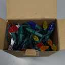 Joiedomi C6 Multicolor Christmas Lights, 100 LED Steady On Strawberry Lights, 33.66 FT Connectable Christmas String Lights for Indoor Outdoor Party Home Yard Xmas Tree House Decorations, Green Wire