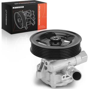 A-Premium Power Steering Pump, with Pulley, Compatible with Jeep Wrangler 2012-2017, Wrangler JK 2018, 3.6L Gas, Replace # 5154400AC