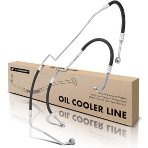 A-Premium Inlet & Outlet Automatic Transmission Oil Cooler Line Hose Assembly Compatible with Mercedes-Benz ML320 1998-2003 ML350 2003-2005 2-PC Set