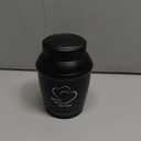 5.7" Medium Cremation Urns for Human Ashes Adult Male Dad Men,Black Heart Urns for Human Ashes