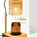 Candle Warmer Lamp with Timer Dimmer Adjustable Height, Birthday Gifts for Women, House Warming New Home Decor Gifts for Mom, Electric Wax Warmer for Jar Candles, Amber