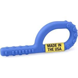 ARK Textured Grabber XXT Super Tough Sensory P Chew for Kids and Adults - Oral Motor Chewy Tool for Sensory Processing, Biting Chewing Therapy, Autism, Special Needs, or Any Need to Chew - Royal Blue